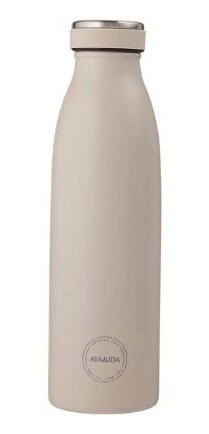 Aya&ida Drinking Bottle Drikkeflaske Med Lokk 500 Ml Cream Beige Aya&ida Drinking Bottle Drikkeflaske Med Lokk 500 Ml Cream Beige