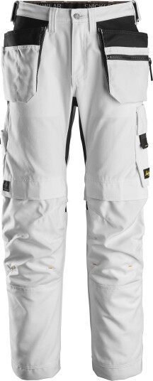 Snickers Workwear 6224 AllroundWork Arbeidsbukse hvit Hvit, Klær