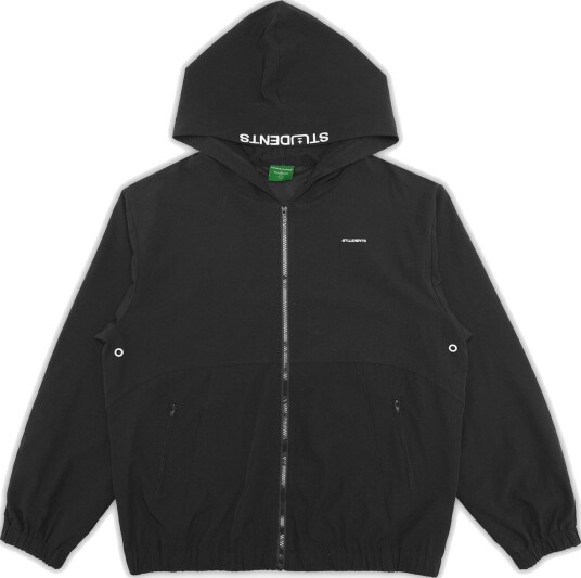 Students Golf Camargo Nylon Hoodie Svart Golfjakke herre Black X Large