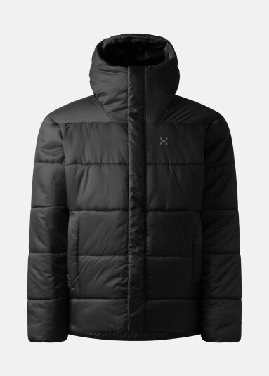 Haglöfs Puffy Mimic II Hood Men TRUE BLACK S Vinterjakker