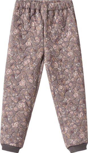 Wheat Termobukser Alex Purple Stone Blomster Wheat 8 år (128) Termoklær Beige Brun Lilla