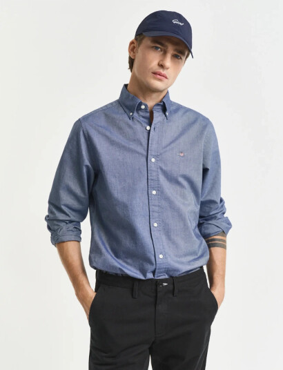 GANT Slim Classic Oxford Shirt - Blue - M GANT Slim Classic Oxford Shirt - Blue - M