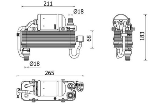 Kondensator MAHLE ORIGINAL AC 960 000P
