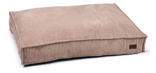 Designed by Lotte Hundepute ribbet 100x70x15 cm rosa