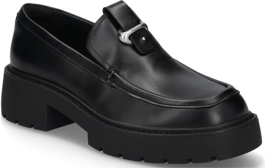 Calvin Klein Chunky Loafer Lth Hdw TRIPLE BLACK 38 x 38 Calvin Klein Chunky Loafer Lth Hdw TRIPLE BLACK 38 x 38