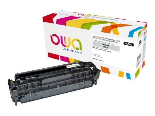 Armor Owa - Svart - Kompatibel - Reprodusert - Tonerkassett Alternativ Til: Hp 312A Hp Cf380a - For Hp Color Laserjet Pro Mfp M476dn Mfp M476dw Mfp M476nw K15748ow