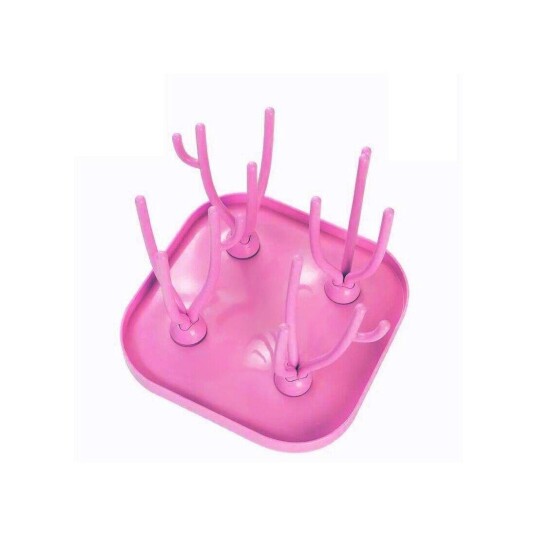 Tørkestativ for tåteflasker - rosa