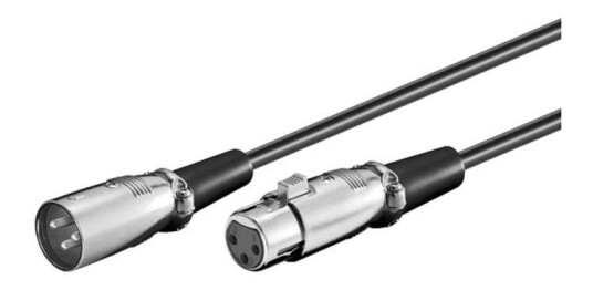 Goobay 6m Balansert XLR-kabel 3-pin Svart