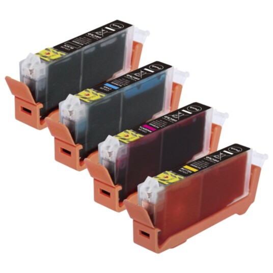 inkClub KCB9-4 Blekkpatroner, erstatter Canon CLI-571 XL, multipakning