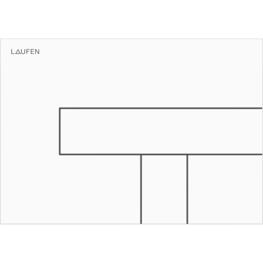 LAUFEN LIS TRYKKPLATE AW100 HVIT LAUFEN LIS TRYKKPLATE AW100 HVIT