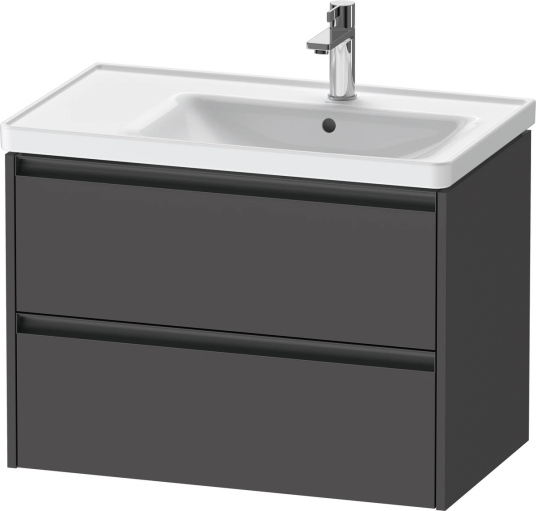 Duravit Ketho.2 Servantskap 2 Skuffer 784x455 mm Høyre Grafitt Matt