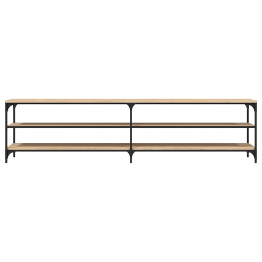 vidaXL TV-benk sonoma eik 200x30x50 cm konstruert tre og metall