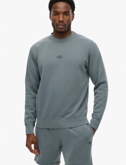 Superdry Micro Logo Crew Blue XXXL