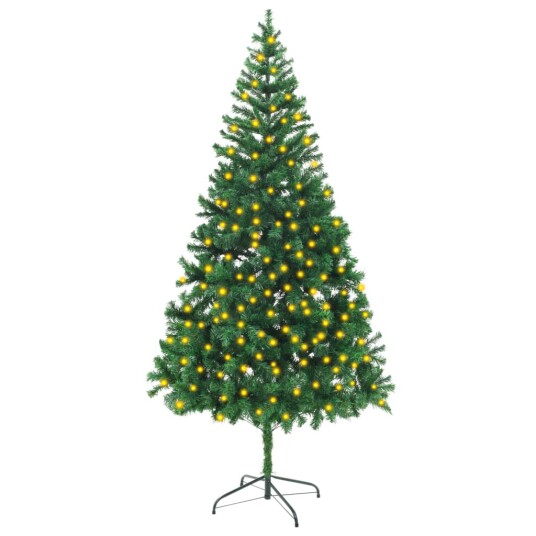 vidaXL Kunstig juletre med LED 210 cm 910 grener