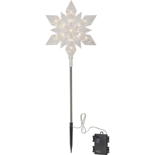 Star Trading Utendørsdekorasjon Star Trading Flocke Snøfnugg 60 cm B/O 857 12