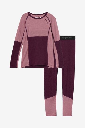Bagheera Undertøysett Merino Brisk Set Kids Lilla