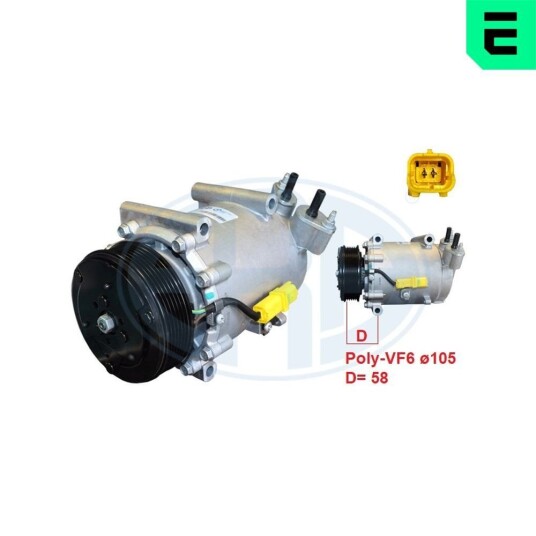 AC kompressor ERA 670204 AC kompressor ERA 670204