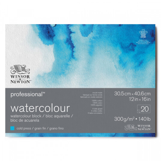 Winsor & Newton Professional Akvarellblokk CP 31x41cm 300g