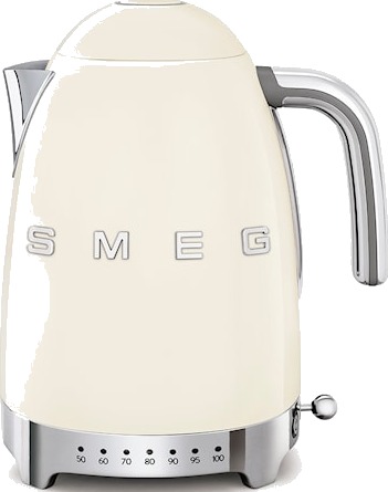 Smeg 50's Style Vannkoker med Justerbar Temperatur 1,7L Crème Hvit Smeg 50's Style Vannkoker med Justerbar Temperatur 1,7L Crème Hvit