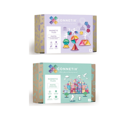 Connetix Pastel Shape Expansion Pack 48 Pieces CT-P-00048-SE Connetix Pastel Shape Expansion Pack 48 Pieces CT-P-00048-SE