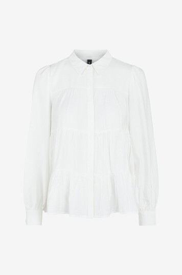 Y.A.S - Bluse yasPala LS Shirt - Hvit Y.A.S - Bluse yasPala LS Shirt - Hvit