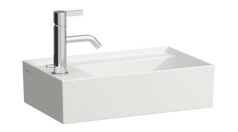 Kartell Laufen servant, 46x28 cm, venstre, matt hvit