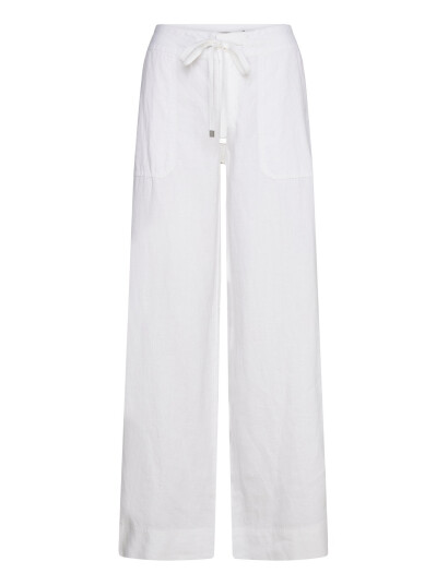 Lauren Ralph Lauren Linen Wide-Leg Pant - White - 42 Lauren Ralph Lauren Linen Wide-Leg Pant - White - 42