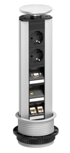 EVOline Port Multimedia - 2x stikk, USB, HDMI, 2x RJ45 - 1504119