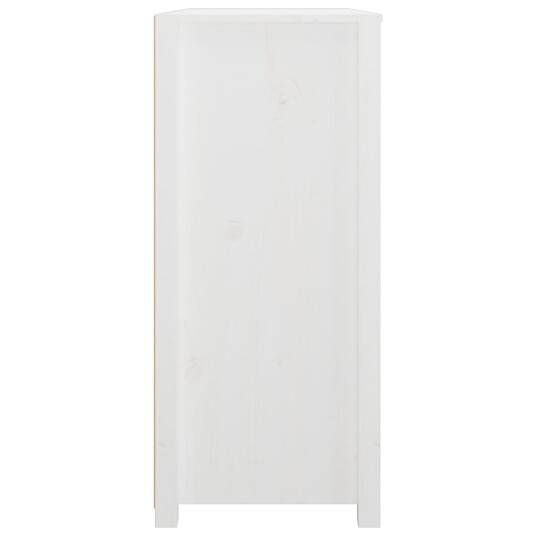 vidaXL Sideskap hvit 100x40x90 cm heltre furu