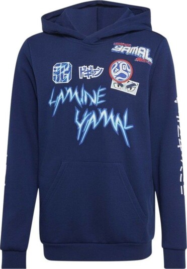 adidas Hettegenser Lamine Yamal Anime Graphic Mørkeblå Barn størrelse 176 cm