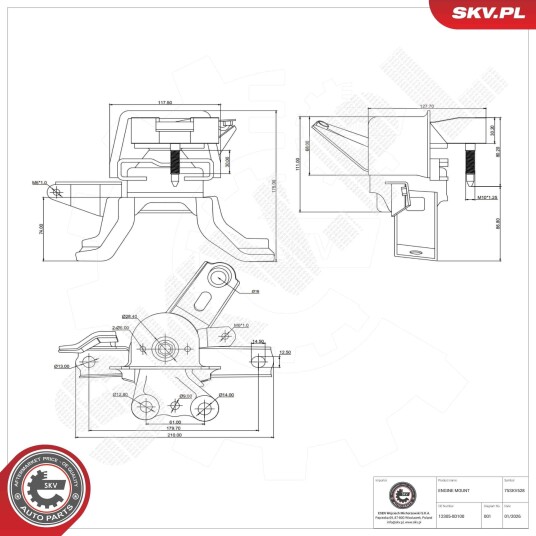 ESEN SKV 75SKV528 Motorfeste
