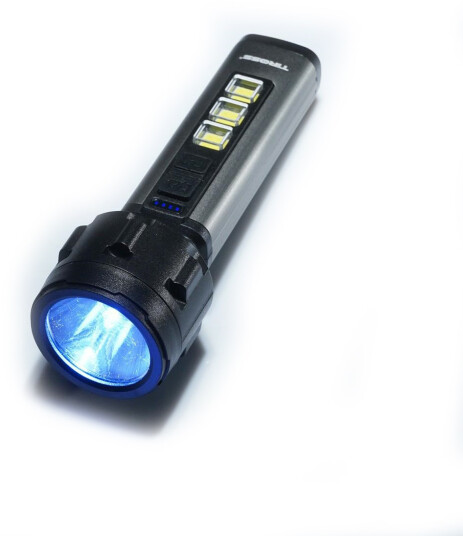 Tiross TS2201 Oppladbar LED Lommelykt - 3W, 180 lumen (rekkevidde 150 m)