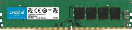 Crucial 8GB DDR4 3200MHz RAM Modul CL22 for Stasjonær PC Crucial 8GB DDR4 3200MHz RAM Modul CL22 for Stasjonær PC