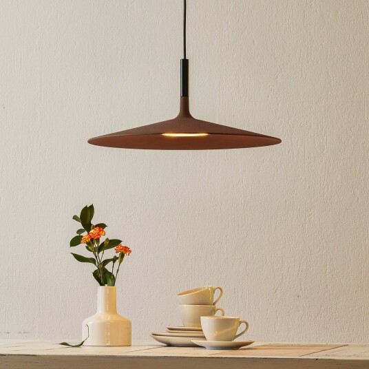 Hengelampe Foscarini Aplomb Large dimmbar Brun / Rust Kjøkken Betong Design 20 Brun / Rust