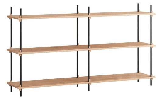 Moebe shelving system s.85.2.B Eik-svart