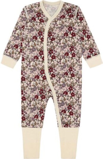 Hust&Claire Ull Hust and Claire Manu Flor heldress ull/bambus Off White