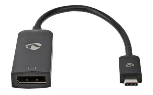Nedis - video adapter - 24 pin USB-C to DisplayPort - 20 cm Nedis - video adapter - 24 pin USB-C to DisplayPort - 20 cm
