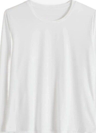 aim´n Soft Basic Round Neck Long Sleeve   WHITE   XL