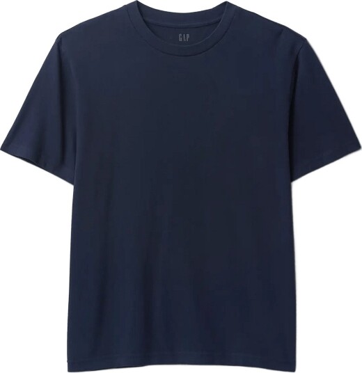 GAP Adult Heavyweight Relaxed T Shirt From The Gap Collection Navy S GAP Adult Heavyweight Relaxed T Shirt From The Gap Collection Navy S