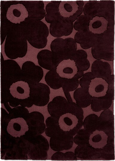 Unikko Ullteppe 170x240 cm, Burgundy