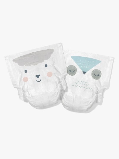 Kit & Kin Eco Nappies White 1 2 5kg Kit & Kin Eco Nappies White 1 2 5kg