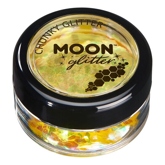 Buttericks Leco AB Moon Creations Iridescent Chunky Glitter - Gul