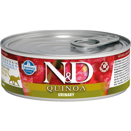 Farmina N&D Quinoa Urinary Våtfôr Til Katt 12 X 80 G