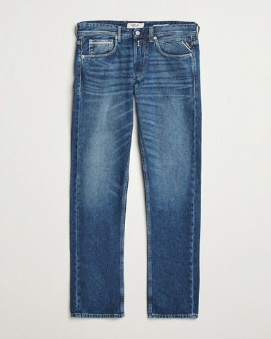 Replay Grover Straight Fit Rigid Jeans Medium Blue