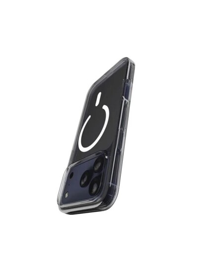 Puro Impact Clear D3O TPU+PC Case Compatible with MagSafe for iPhone 17 Pro Max Transparent