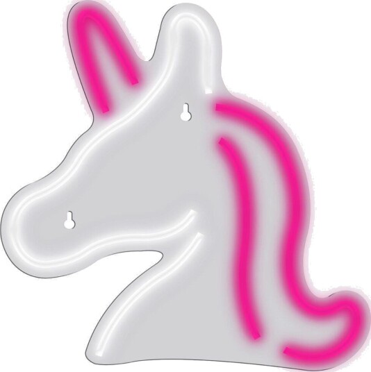 Manta SNL101WH Neonlampe Enhjørning Hvit/Rosa