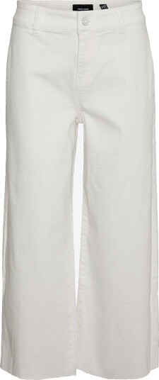 Vero Moda Curve Caprijeans vmcWild Kayla HR 7/8 Wide Hvit