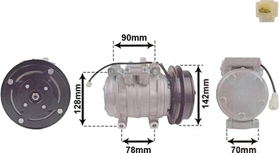 AC-kompressor VAN WEZEL 7400K029