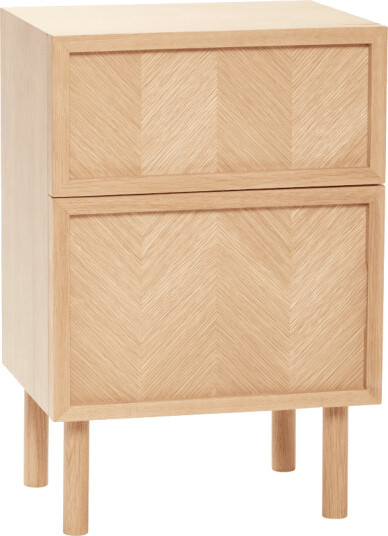 Hübsch Herringbone nattbord Eik
