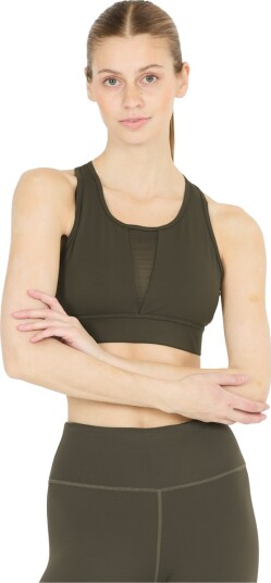 Endurance Macjane Light Support Sports BH Dame Olivengrønn L